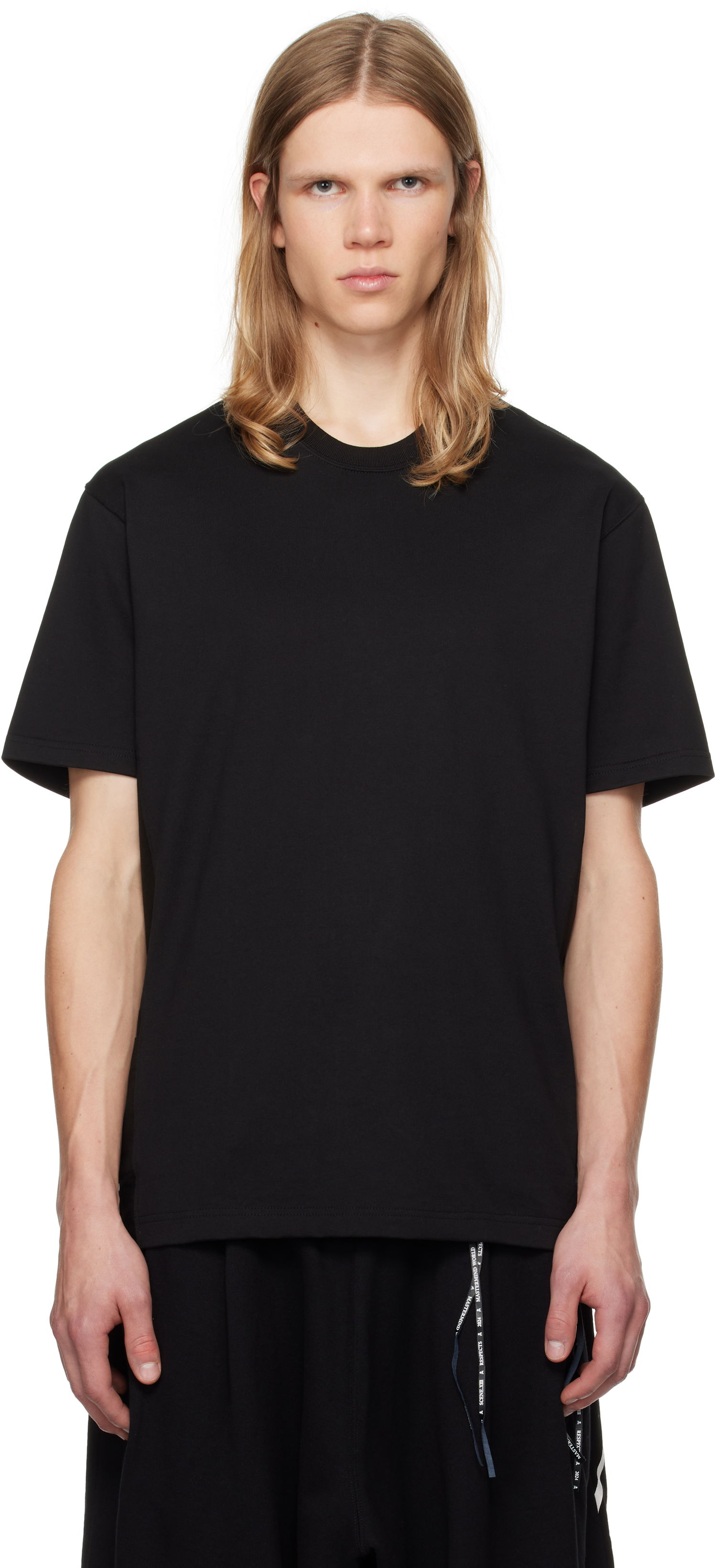 Tričko Mastermind WORLD T-shirt Side Pocket Čierna | MW24S13-TS035-901, 0