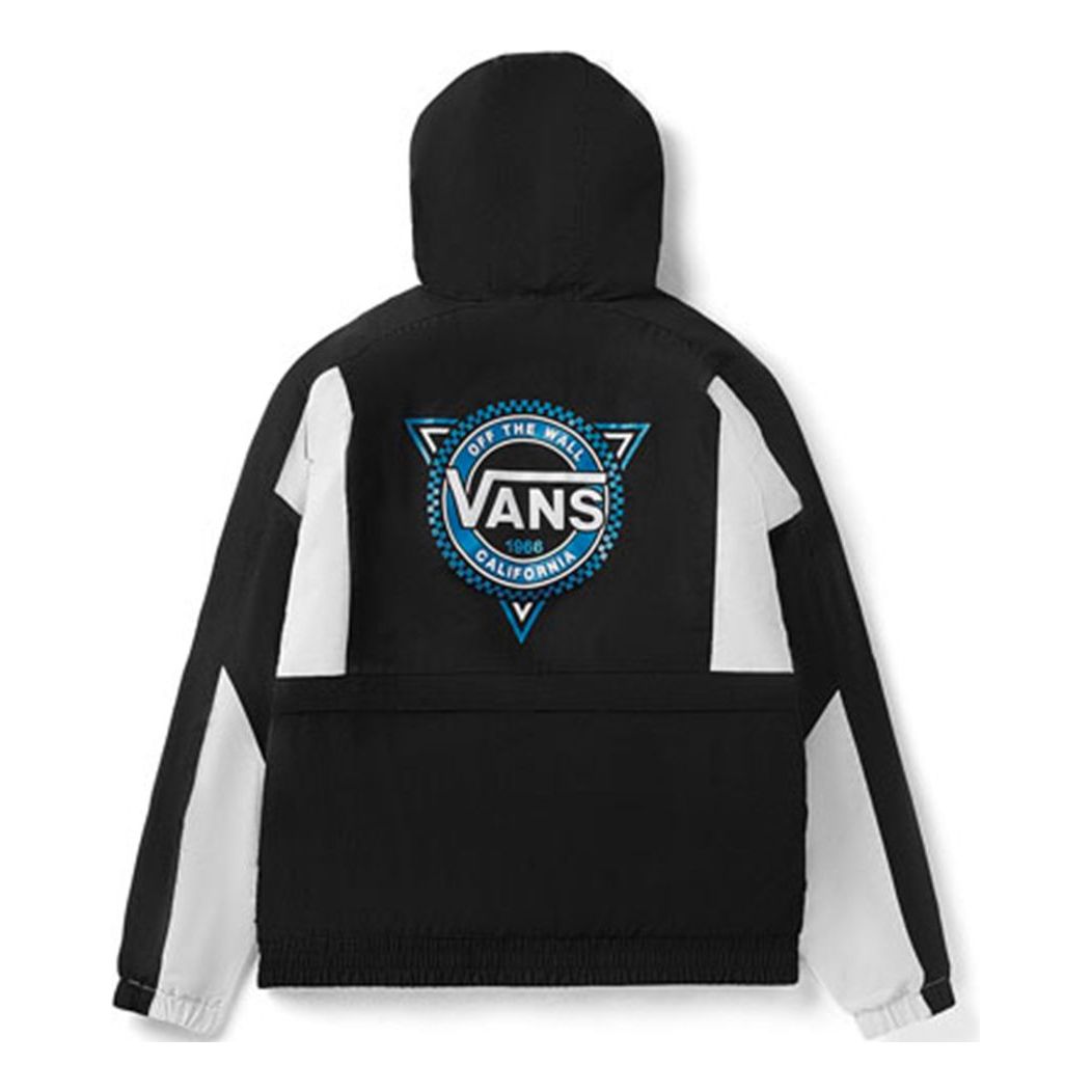 Vetrovka Vans Contrast Stitch Hooded Track Jacket Čierna | VN0A48CJBLK, 0