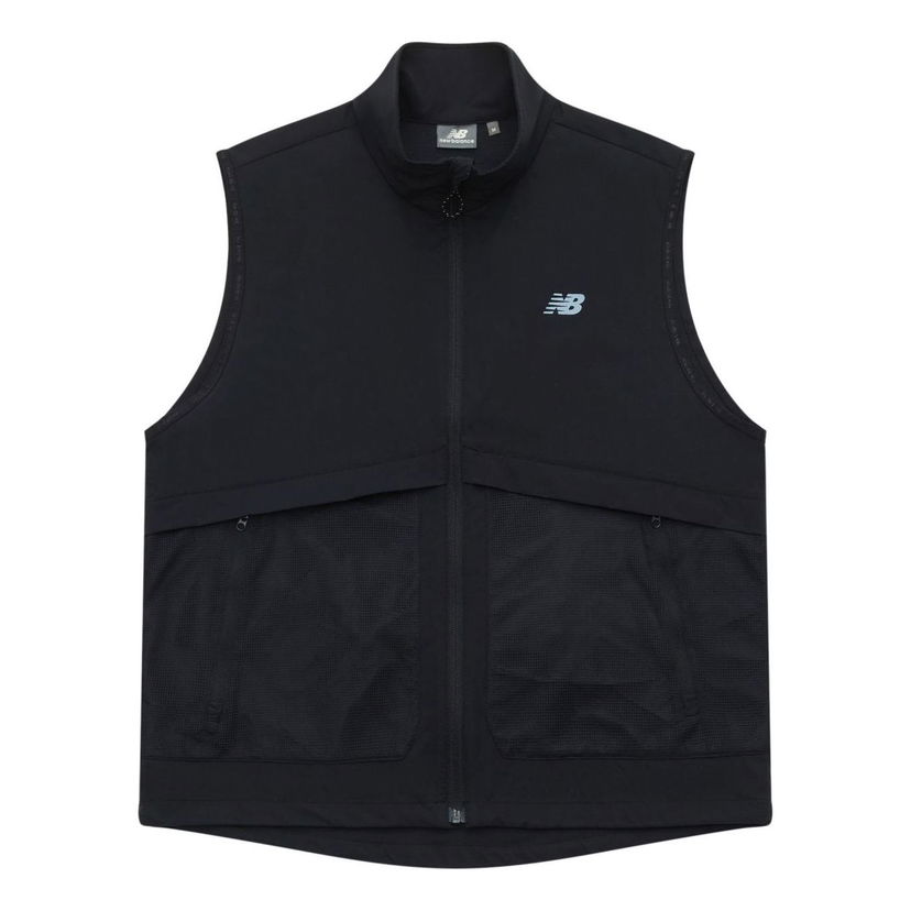 Vesta New Balance Logo Woven Vest Čierna | NJE24181-BK