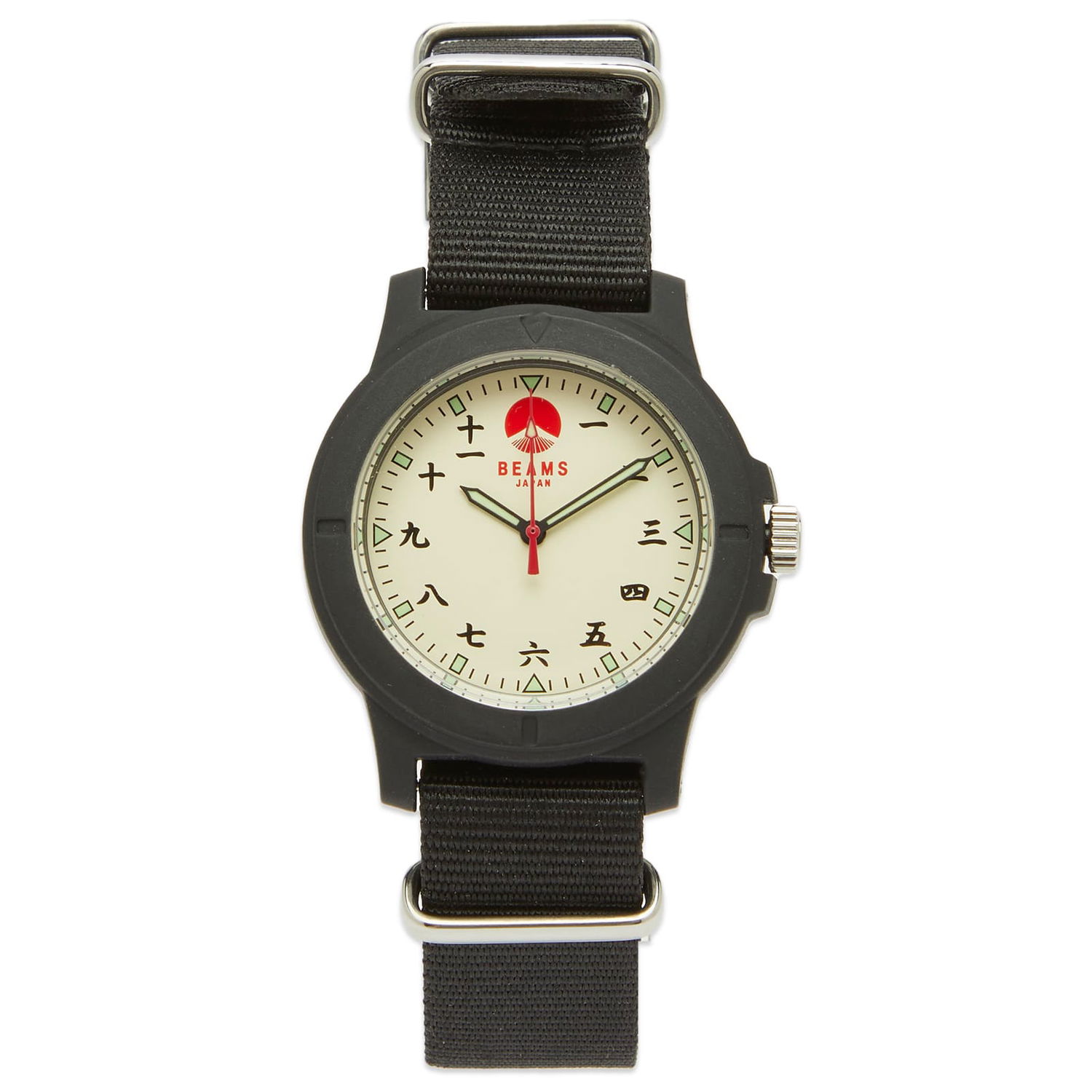 Hodinky BEAMS Kanji Number Wrist Watch Čierna | 5648-0012-784, 1