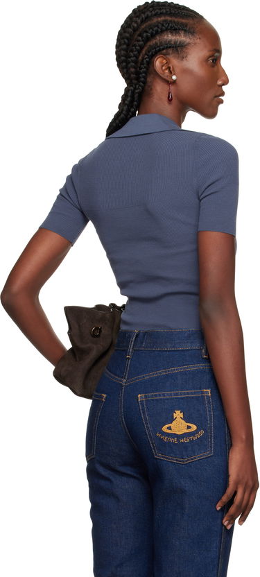 Polo tričko Vivienne Westwood Vivienne Westwood Marina Knit Polo Modrá | 18030040-Y003F-, 2