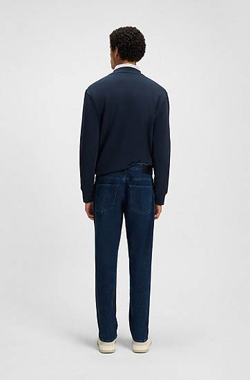 Džínsy BOSS Maine Regular-Fit Comfort-Stretch Jeans Modrá | 50544631, 1