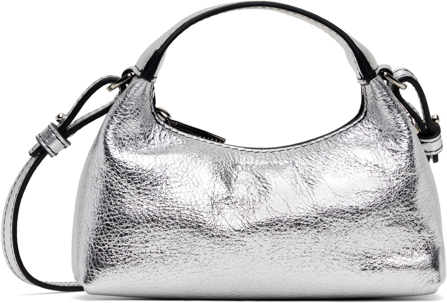 Taška cez rameno Off-White Shoulder Bag Micro Metal Metalická | OWNX037F24LEA0027200, 0