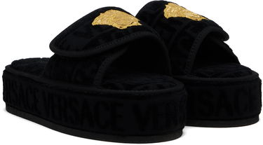 Oblečenie Versace Versace 'Versace' Allover Slippers Čierna | ZSL000003_ZCOSP052, 3