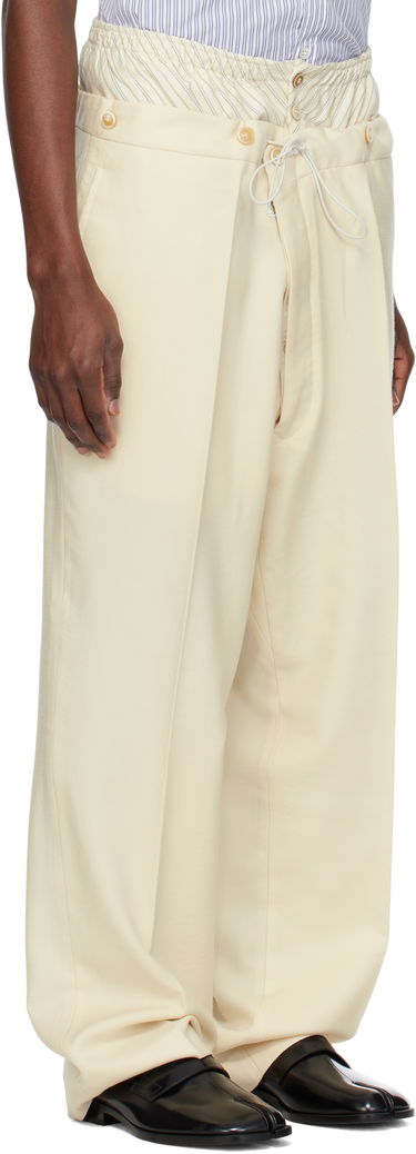 Nohavice Maison Margiela Maison Margiela Layered Trousers Čierna | S50KA0658 M35415, 4