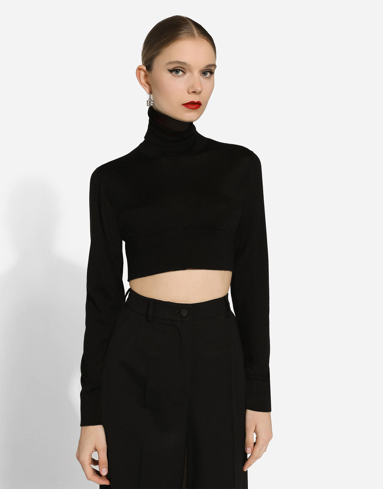 Náušnice Dolce & Gabbana Metal DG Logo Earrings Metalická | WEN5L3W1111G7657, 1