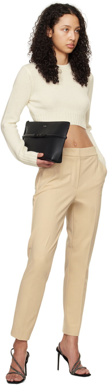 Sveter Max Mara Max Mara Jazz Cropped Sweater Biela | 2411361171600, 3