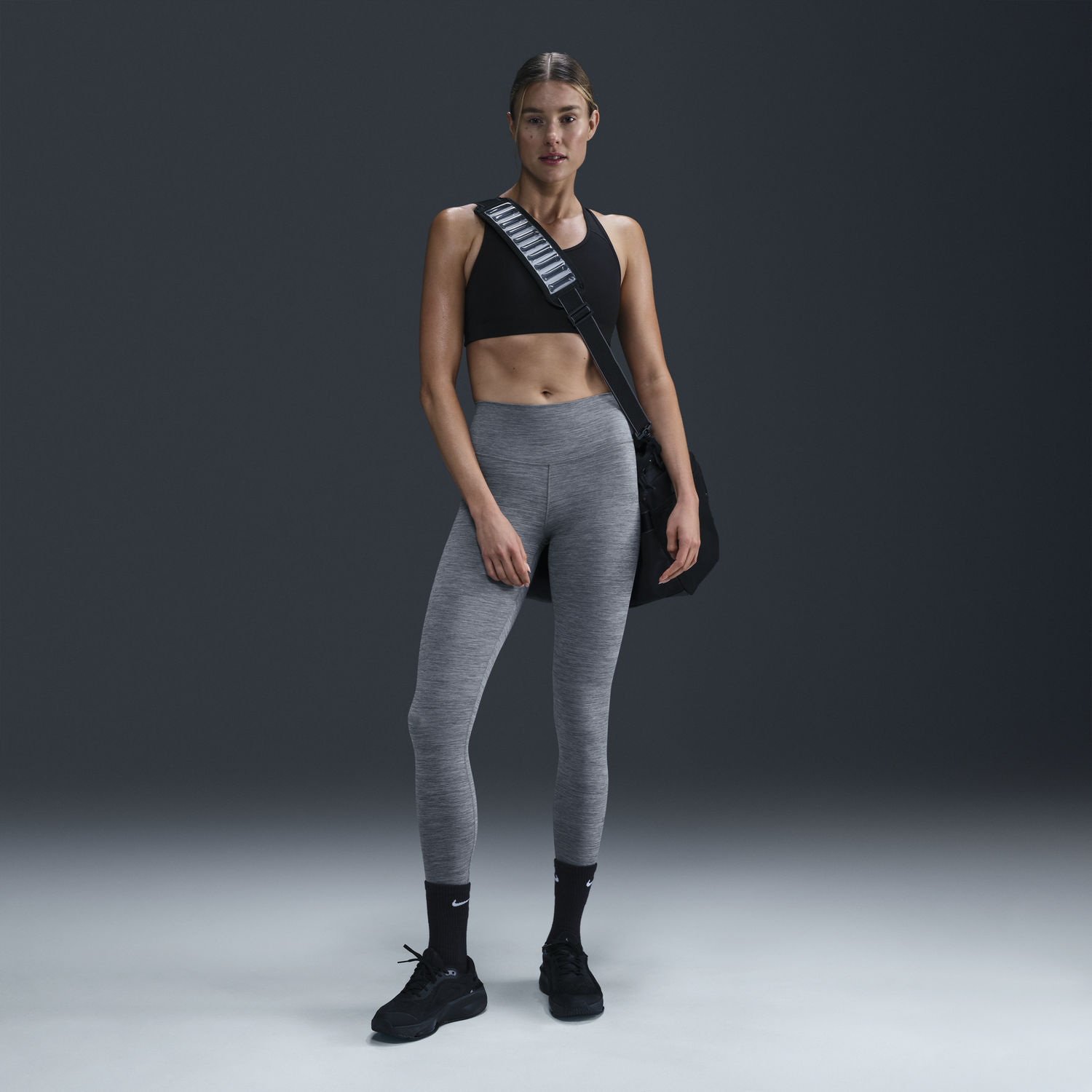 Legíny Nike Nike One High-Waisted Leggings Šedá | FN3226-084, 1