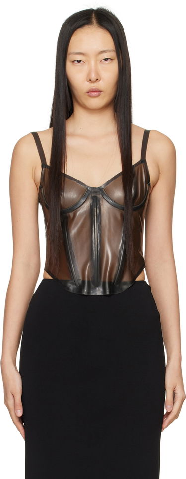 Podprsenka Miaou Miaou Kiko Corset Top Hnedá | 7075LTXSMB, 0