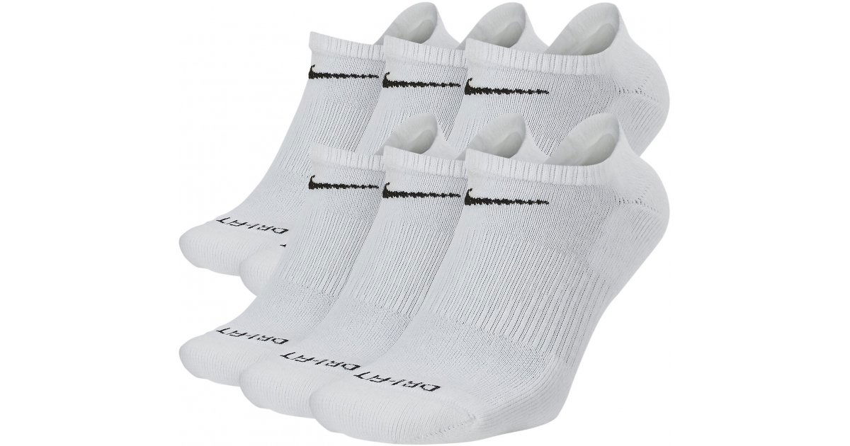 Ponožky Nike Everyday Plus Cushioned Training No-Show Socks 6-Pack Biela | sx6898-100, 1