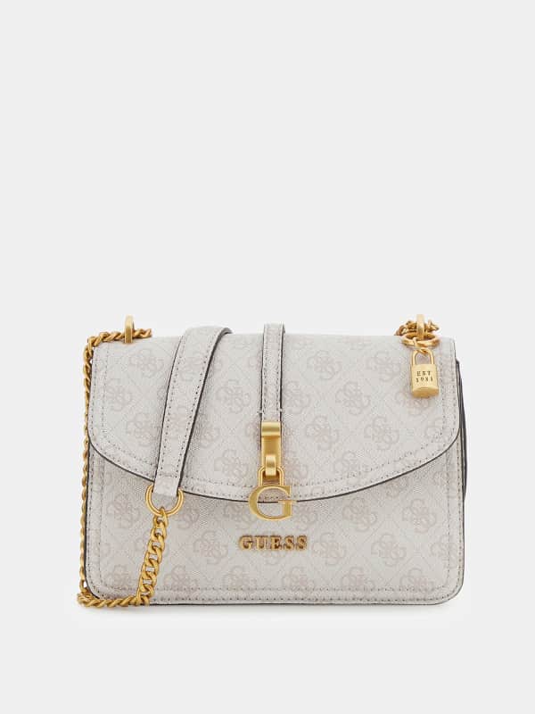 Kabelka GUESS G James 4G Peony Logo Handbag Šedá | HWQC9213200, 0