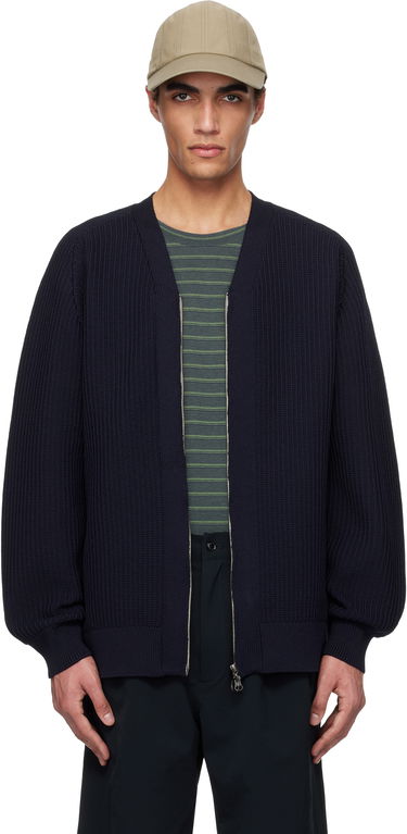 Sveter NANAMICA nanamica 5G Zip Cardigan Navy | S25SJ007U, 0