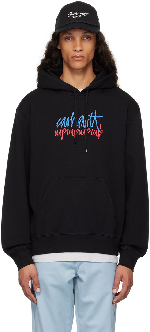 Mikina Carhartt WIP Stereo Script Black Hoodie Čierna | I033624, 0