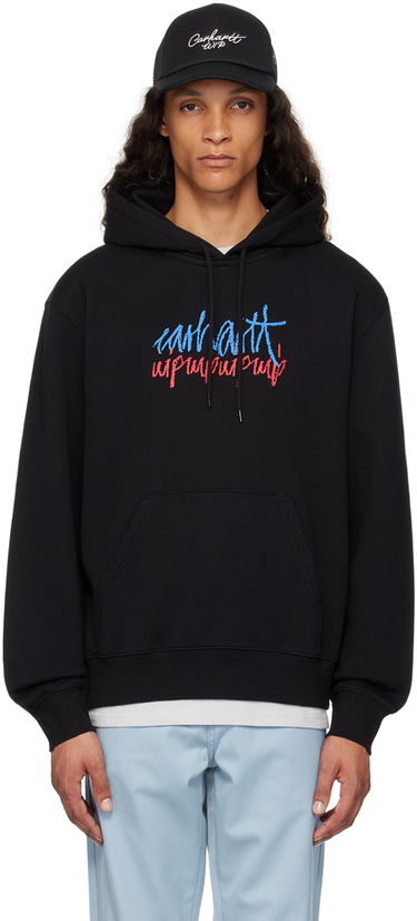 Mikina Carhartt WIP Stereo Script Black Hoodie Čierna | I033624, 0