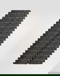 Dolce & Gabbana Wool Blend Check A-Line Skirt