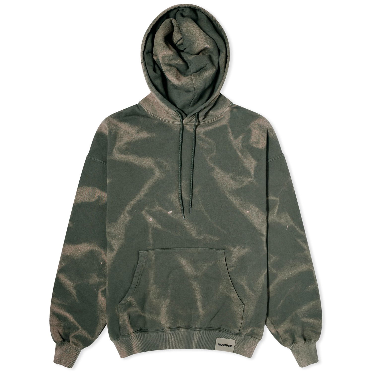 Mikina Neighborhood Tie-Dye Pullover Hoodie Zelené | 241FPNH-CSM10-GR, 0