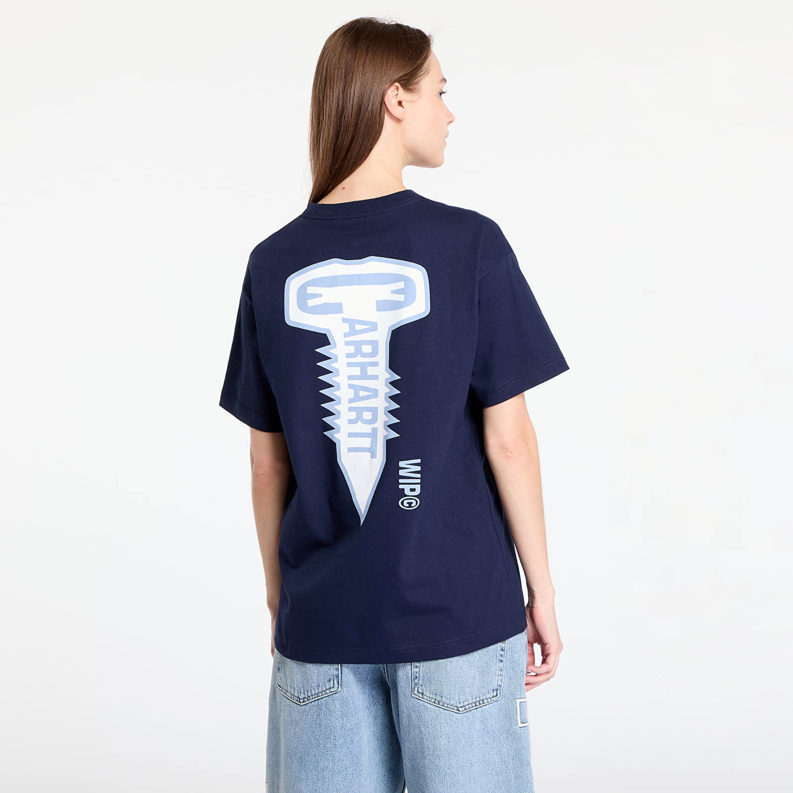 S/S Cross Screw T-Shirt UNISEX Air Force Blue