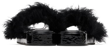 Doplnky BY FAR BY FAR Shana Furry Slides Čierna | 22FWSAHSBLTOS, 1
