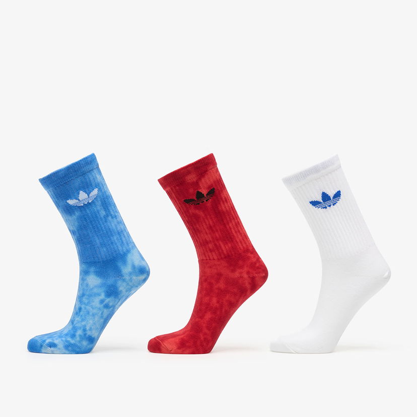Ponožky adidas Originals Tie Dye Crew Socks 3-Pack Rôznofarebný | KD0975