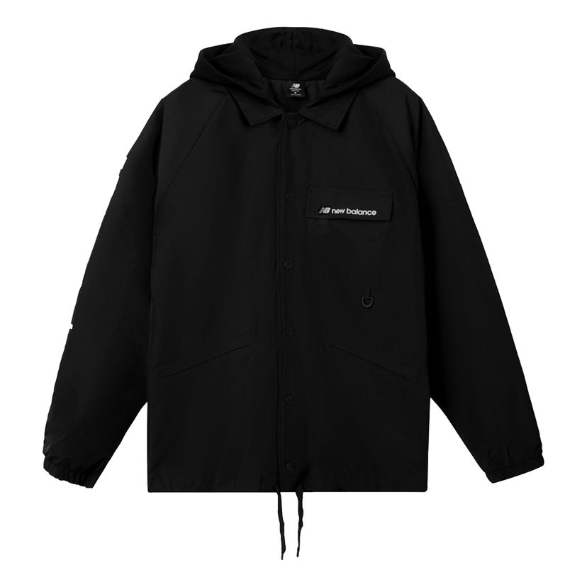 Vetrovka New Balance Hooded Windbreaker Čierna | AMJ03305-BK