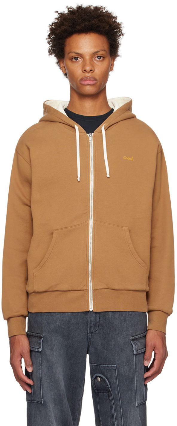 Mikina Noah Thermal Zip Up Hoodie Hnedá | SS074FW22, 0