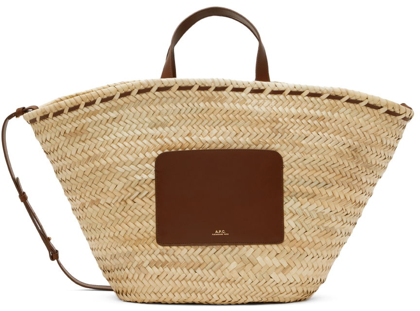 Tote bag A.P.C. Zoe Basket Tote Bag Béžová | PLAAB-F61587, 0