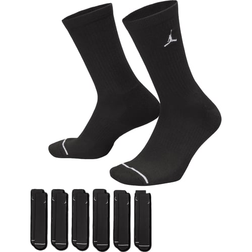 Ponožky Nike Cush Player Crew 6 Pack Socks Čierna | HV6228, 0