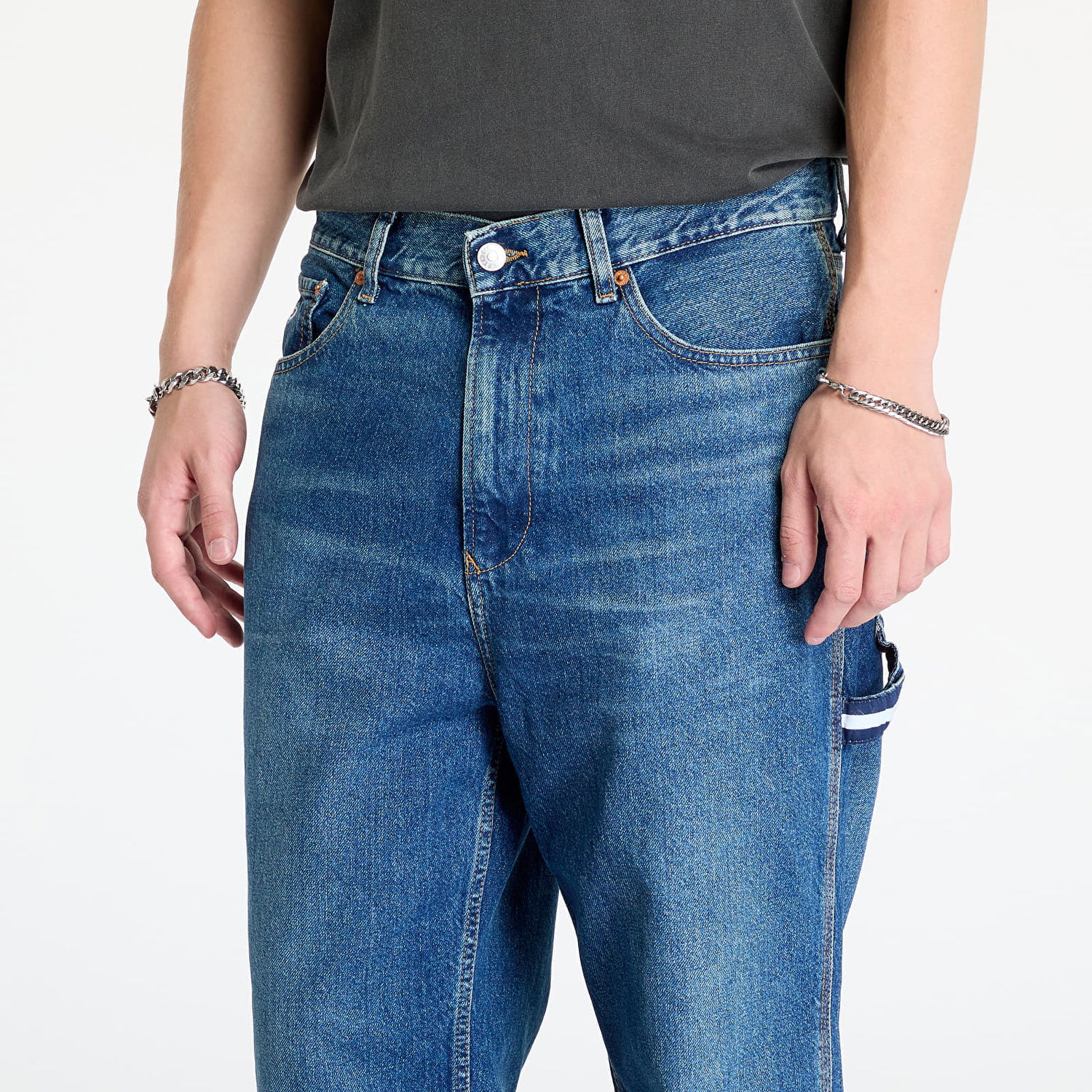 Džínsy Tommy Hilfiger Skater Carpenter Jeans Denim Modrá | DM0DM20424 1BK, 1