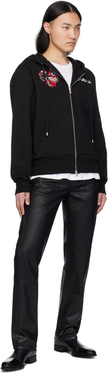 Mikina AMIRI Amiri Jazz Wolf Zip Hoodie Čierna | AMJYHD1101, 3