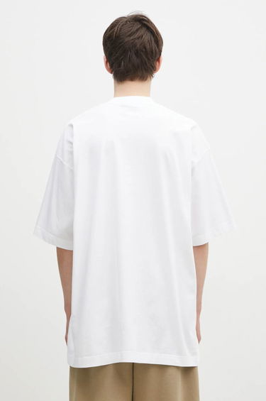 Tričko VETEMENTS Embroidered Logo Oversized T-Shirt Biela | UA66TR765W, 2