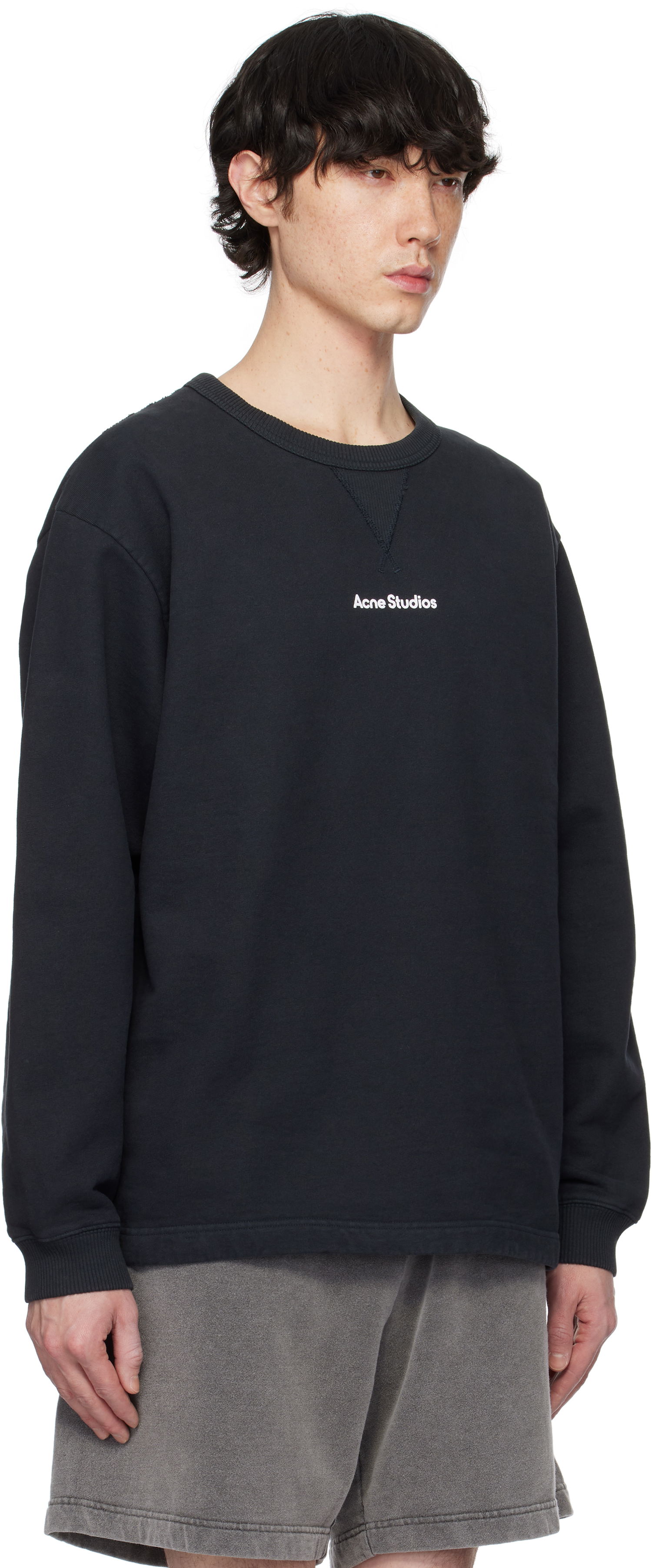 Mikina Acne Studios Beige Relaxed-Fit Sweatshirt Béžová | CI0169-, 1