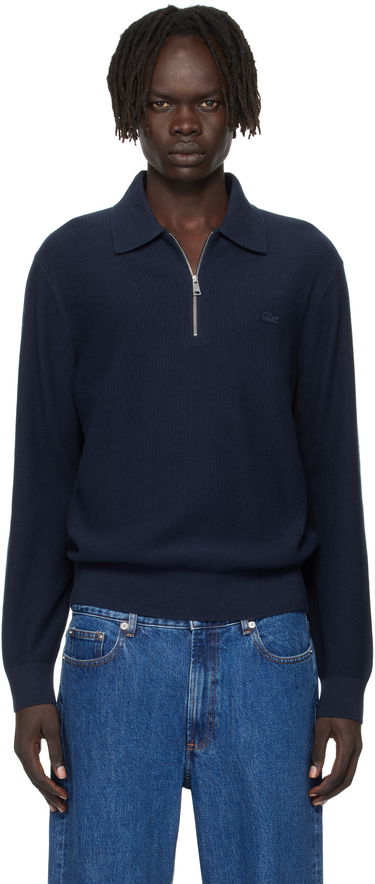 Polo tričko Lacoste Lacoste Half-Zip Polo Navy | AH5187_166, 0