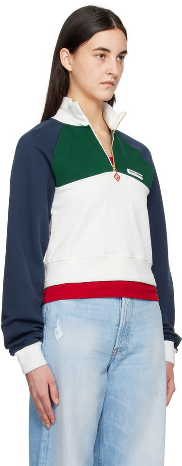 Mikina Casablanca Casablanca Quarter Zip Sweatshirt Rôznofarebný | WPS25-JTP-328-01, 1