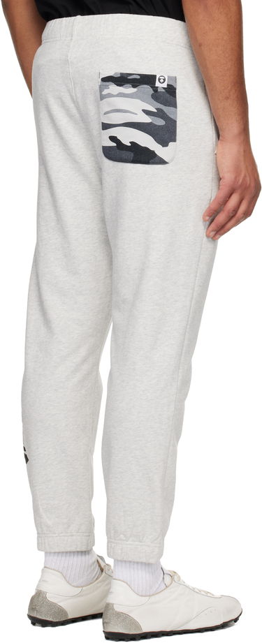 Tepláky AAPE by A Bathing Ape Logo Patch Sweatpants Šedá | AAPPTMC645XAPWH2, 2