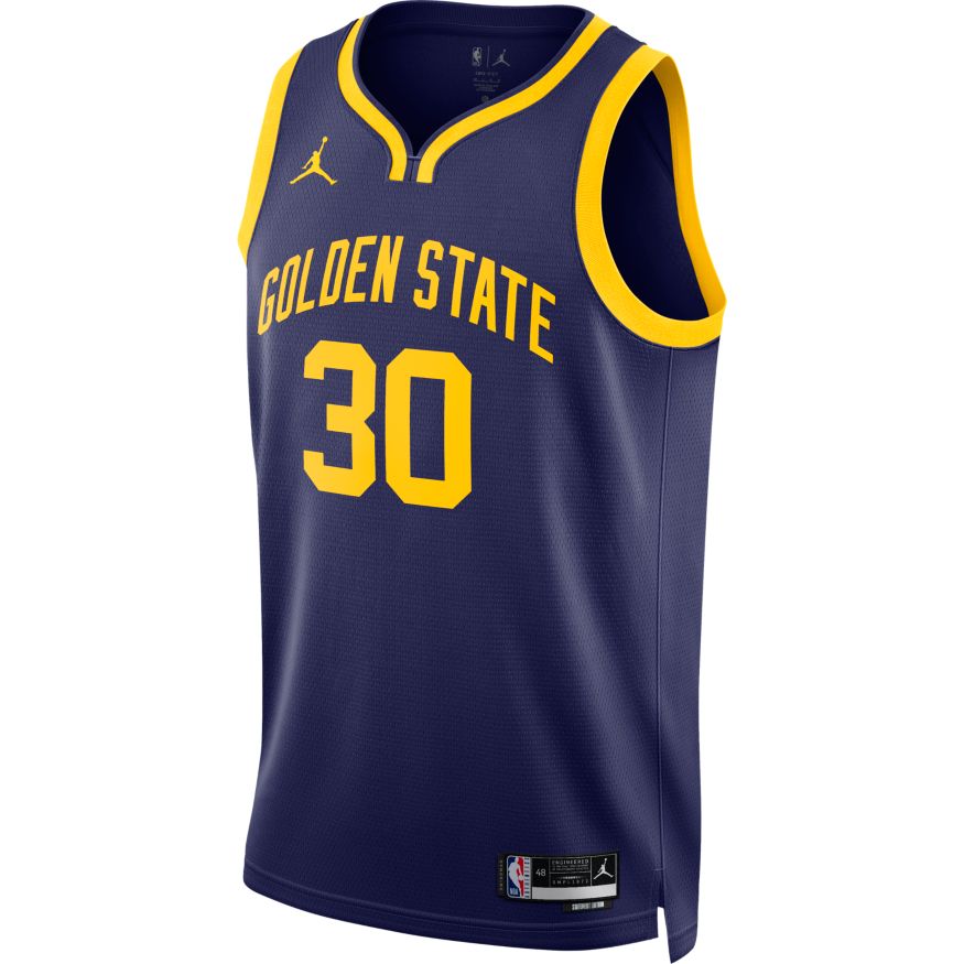 Dres Jordan NBA Dri-FIT Golden State Warriors Statement Edition 2022 Swingman Jersey Navy | DO9526-423, 1