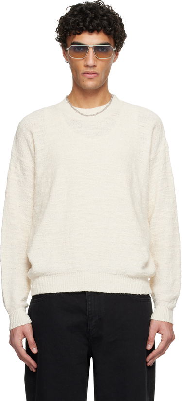 Sveter ISABEL MARANT Achille Textured Crewneck Sweater Biela | PU0680HB-C2L02H, 0