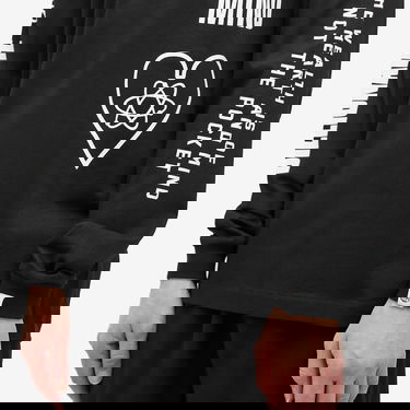 Tričko BILLIONAIRE BOYS CLUB Multi Print Long Sleeve T-Shirt Čierna | B24456-BLK, 5