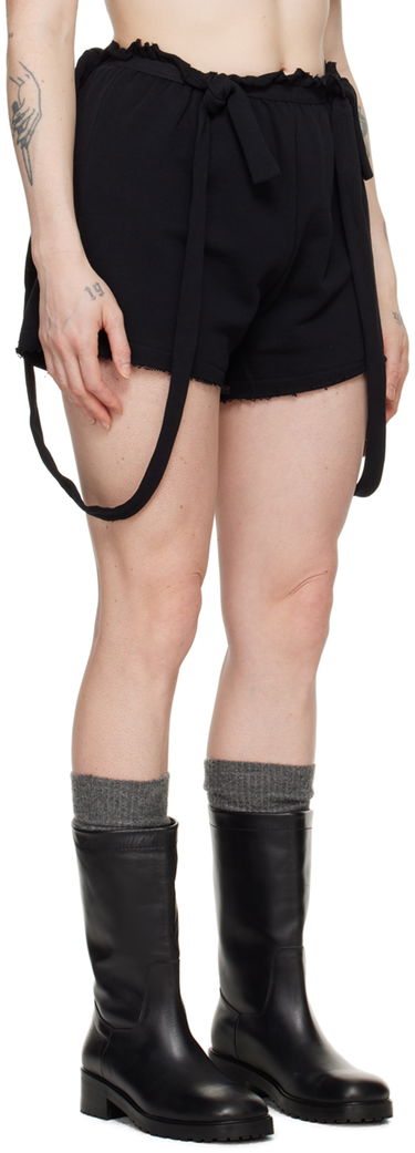 Šortky Baserange Route Tie-Waist Shorts Čierna | FLRSH-CO-SU24, 1