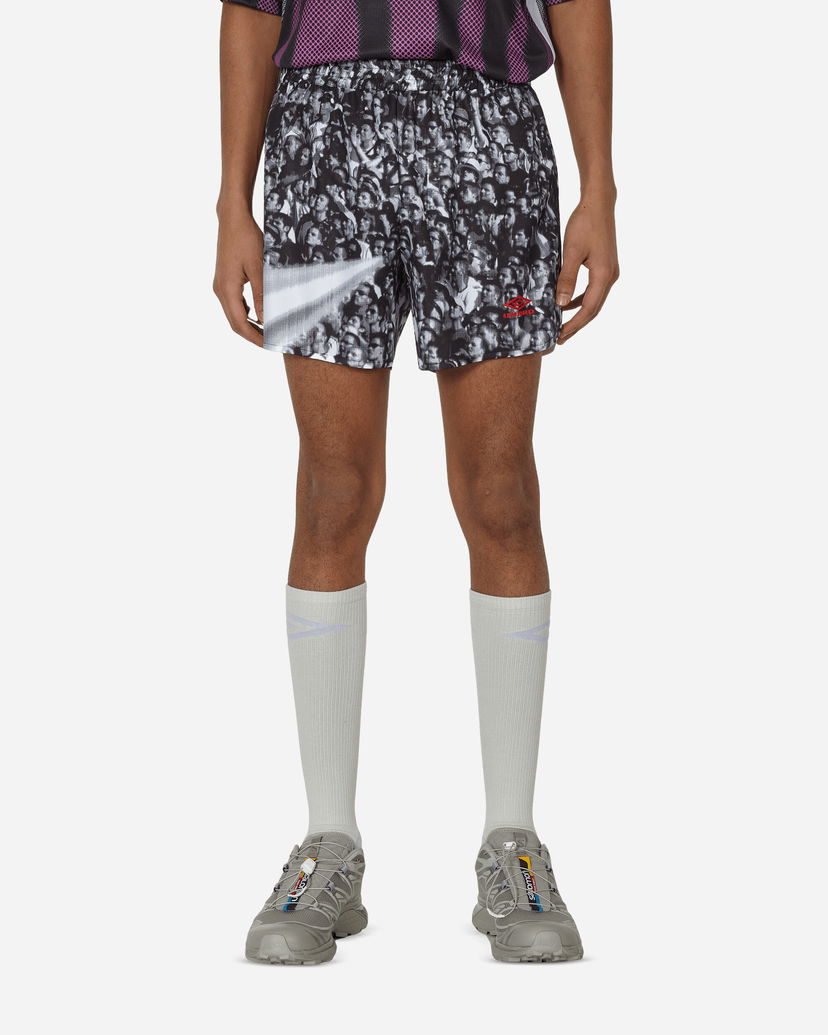 Šortky Umbro Printed Shorts White / Black Čierna | UBMW068FA43 WTH0004