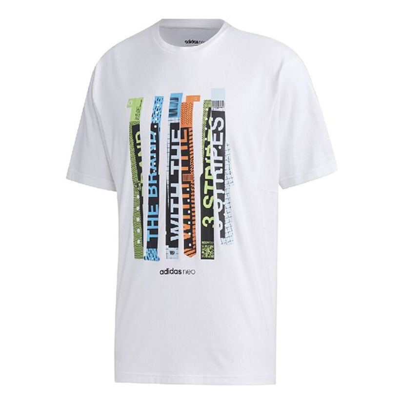Tričko adidas Originals Neo Colorblock Graphic Short Sleeve T-Shirt Biela | FP7351