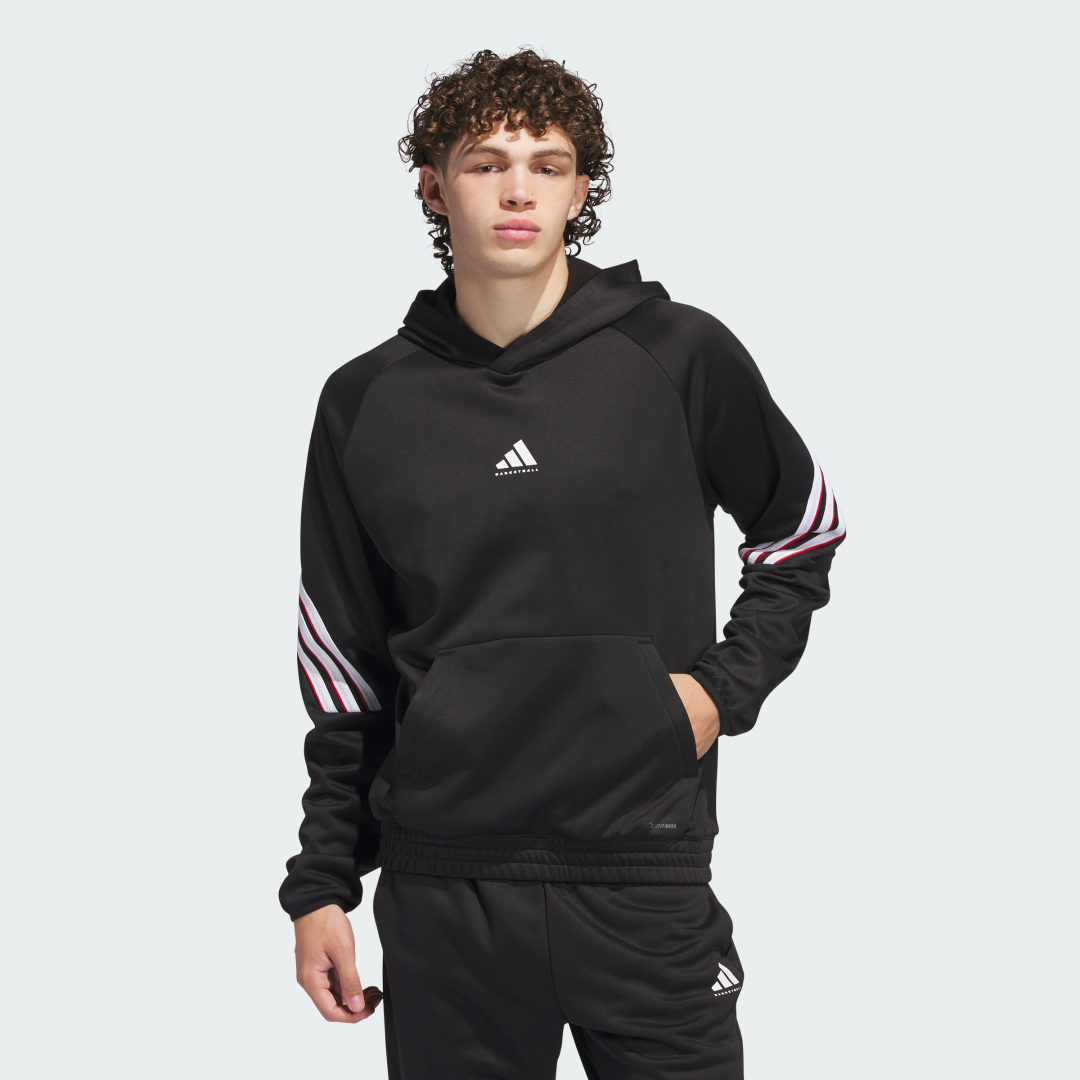 Mikina adidas Performance Adidas Basketball Crazy Warm Fleece Hoodie Čierna | JN2491, 0