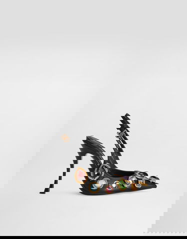 Doplnky Dolce & Gabbana Dolce & Gabbana Slingbacks With Jewels Čierna | CG0970AP4638S574, 0