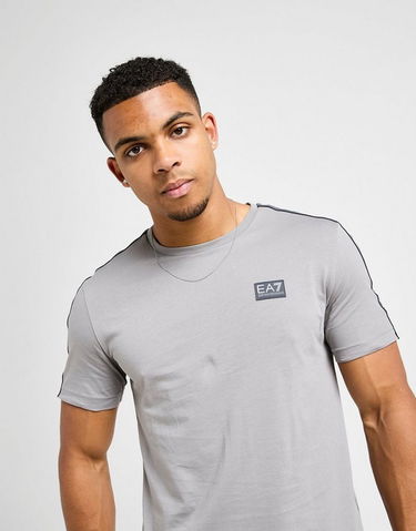 Tričko Emporio Armani Emporio Armani 7 Tape Badge T-Shirt Šedá | AF132447M001151U8062, 3