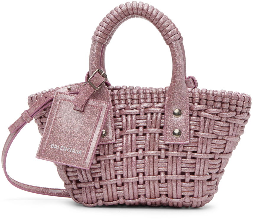 Tote bag Balenciaga XXS Bistro Basket Bag Ružová | 678028 210GX, 0