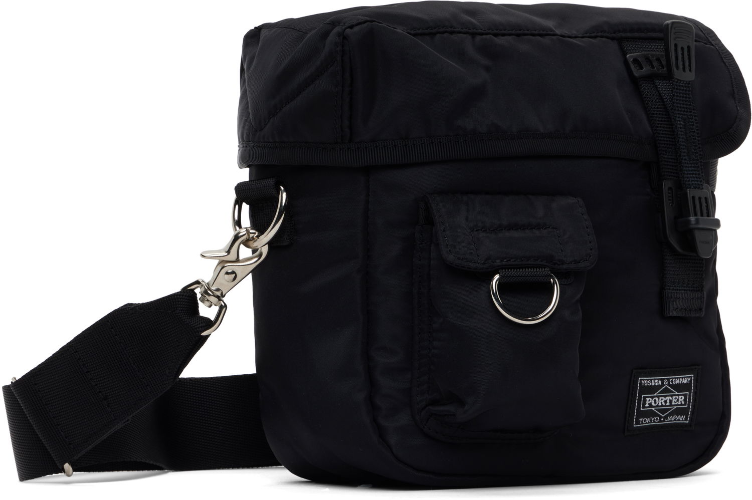 Taška cez rameno Comme des Garçons PORTER Edition Nylon Twill Pouch Čierna | HO-K202-051, 1
