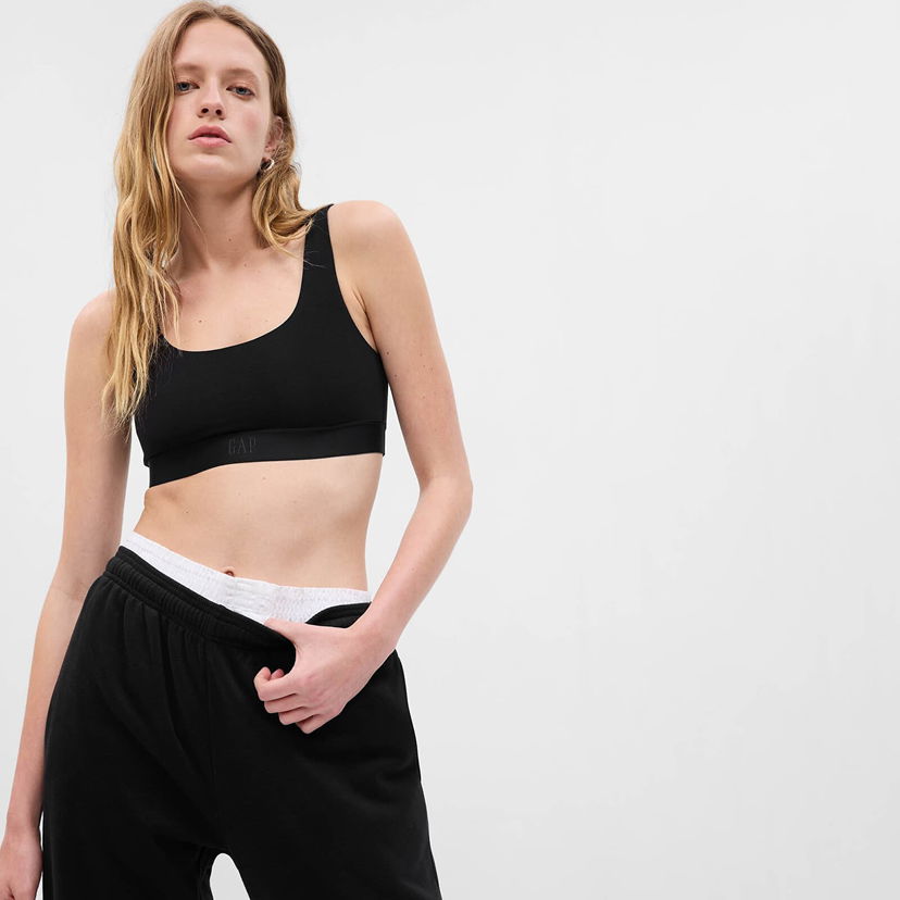 Podprsenka GAP Logo Bralette Čierna | 655078-00
