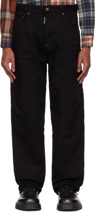 Džínsy DSQUARED2 Dsquared2 'Black Bull' Loose Carpenter Jeans Čierna | S74LB1673_S39781, 0