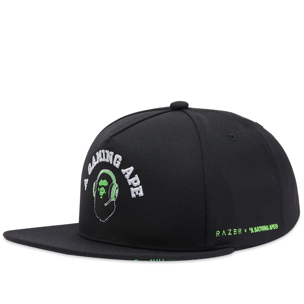 Šiltovka BAPE x Razer Snap Back Cap Čierna | 001CPI231906C-BLK, 0