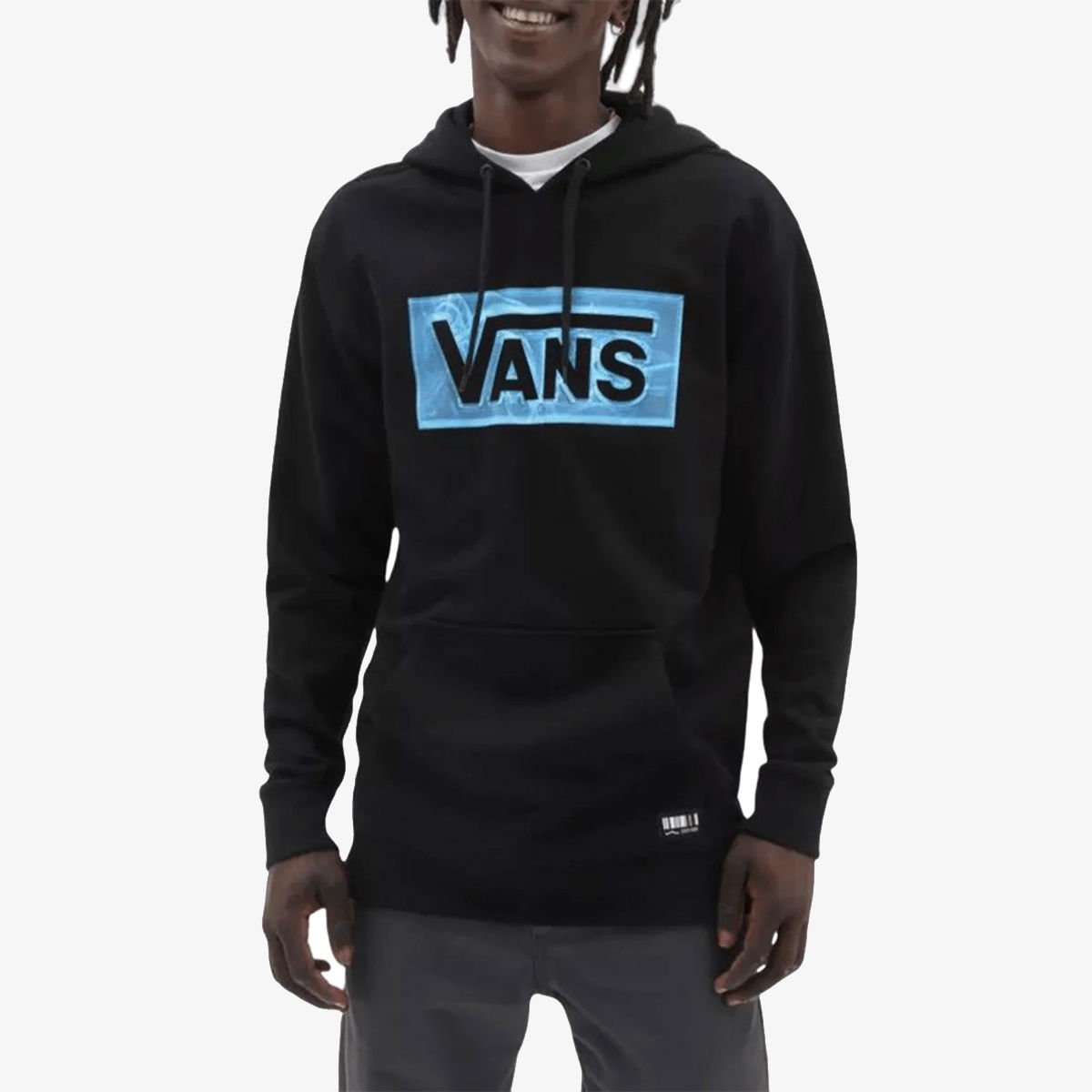 Mikina Vans Black Hoodie With Blue Logo Čierna | VN000080BLK, 0