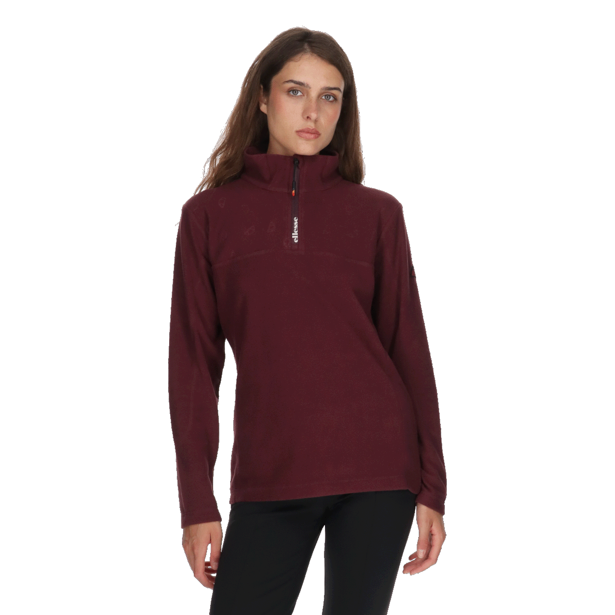 Mikina Ellesse Ski Quarter-Zip Microfleece Vínová | ELA253F630-56, 0